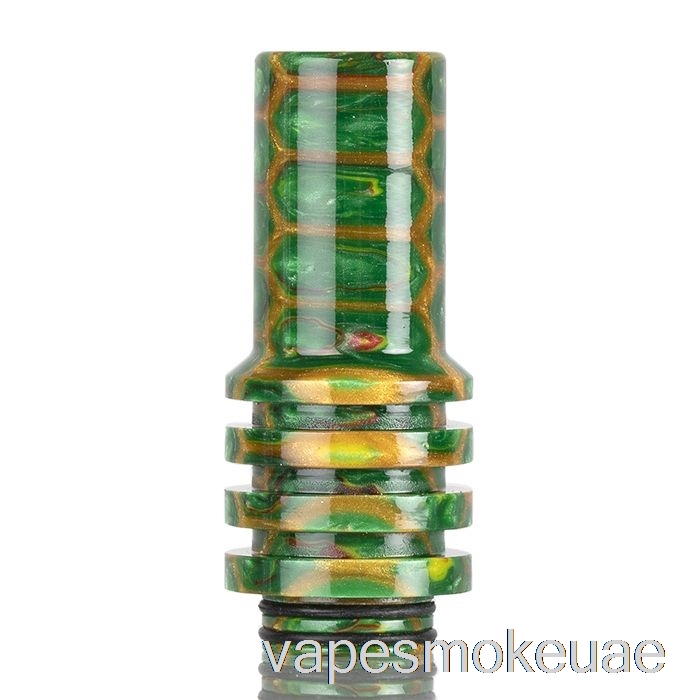Vape Uae 510 مدخنة من جلد الثعبان مع طرف بالتنقيط باللون الأخضر
